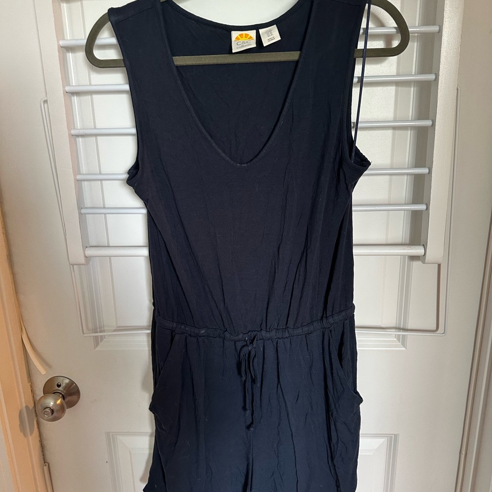 Black Sleeveless Jumpsuit